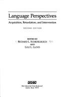 Cover of: Language Perspectives by Richard L. Schiefelbusch