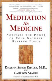 Cover of: Meditation As Medicine: Activate the Power of Your Natural Healing Force