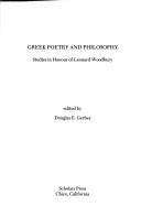 Cover of: Greek Poetry and Philosophy: Studies in Honour of Leonard Woodbury (Homage Series, No 4)