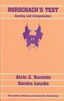 Cover of: Rorschach's test by Alvin G. Burstein