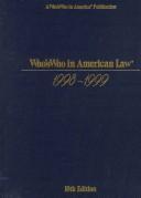 Cover of: Who's Who in American Law: 1998-1999 (Who's Who in American Law)