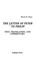 Cover of: The letter of Peter to Philip: text, translation, and commentary