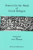 Cover of: Sources for the study of Greek religion by David Gerard Rice