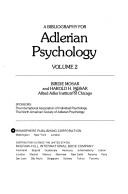A bibliography for Adlerian psychology by Harold H. Mosak, Birdie Mosak