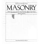 Cover of: Masonry:  how to care for old and historic brick and stone by 