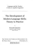 Cover of: The development of modern-language skills by Kenneth Chastain