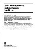 Cover of: Pain management in emergency medicine by [edited by] Paul M. Paris, Ronald D. Stewart ; with a foreword by John J. Bonica.