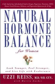 Cover of: Natural Hormone Balance for Women: Look Younger, Feel Stronger, and Live Life with Exuberance