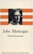 Cover of: John Montague by Frank L. Kersnowski