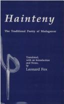 Cover of: Hainteny: The Traditional Poetry of Madagascar