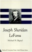 Cover of: Joseph Sheridan Lefanu (Irish Writers Ser.)