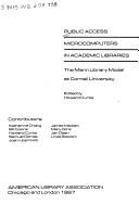 Cover of: Public Access Microcomputers in Academic Libraries: The Mann Library Model at Cornell University