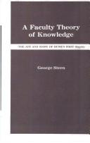 Cover of: faculty theory of knowledge: the aim and scope of Hume's first Enquiry.