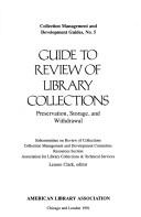 Cover of: Guide to Review of Library Collections by Lenore Clark
