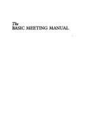 Cover of: Basic Meeting Manual by Mary Bray Wheeler