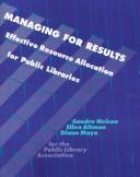 Cover of: Managing for results by Sandra S. Nelson