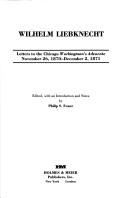 Cover of: Letters to the Chicago Workingman's advocate, November 26, 1870-December 2, 1871