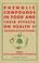 Cover of: Phenolic compounds in food and their effects on health