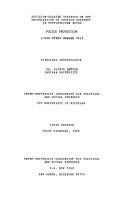 Cover of Decision-related research on the organization of service delivery in metropolitan areas