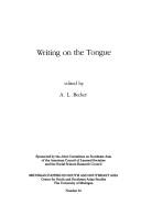 Cover of: Writing on the tongue