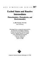 Cover of: Excited states and reactive intermediates by A.B.P. Lever, editor.