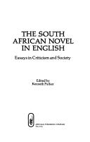 Cover of: The South African novel in English: essays in criticism and society
