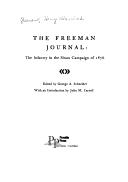 Cover of: The Freeman journal: the Infantry in the Sioux campaign of 1876