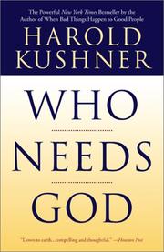 Cover of: Who Needs God by Harold S. Kushner