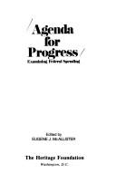 Cover of: Agenda for Progress: Examining Federal Spending