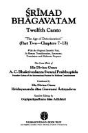 Cover of: Srimad-Bhagavatam: Twelfth Canto - Part Two (Srimad Bhagavatam)