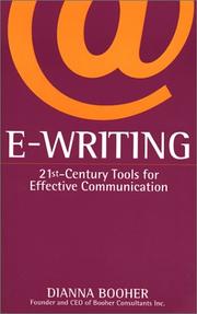 Cover of: E Writing: 21st Century Tools for Effective Communication