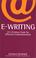 Cover of: E Writing