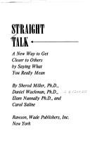 Cover of: Straight talk by by Sherod Miller ... [et al.].