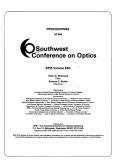 Cover of: Southwest Conference on Optics