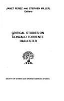 Cover of: Critical studies on Gonzalo Torrente Ballester