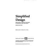 Cover of: Simplified design by edited by David A. Fanella and S.K. Ghosh.