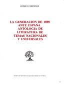 LA Generation De 1898 Ante España by Greenfield