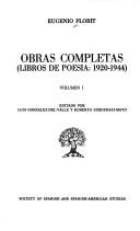 Cover of: Obras completas by Eugenio Florit