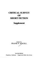 Cover of: Critical survey of short fiction. by edited by Frank N. Magill.