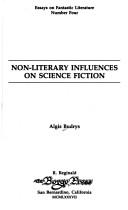 Cover of: Non-Literary Influences on Science Fiction by Algis Budrys, Algis Budry