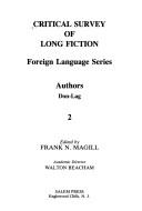 Cover of: Critical Survey of Long Fiction, Volume 2 (Foreign Language Series Authors Don - Lag)