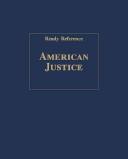 Cover of: American justice