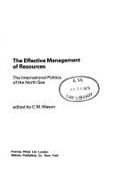 Cover of: The Effective management of resources | 