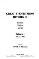 Cover of: Great Events from History II by Frank N. Magill