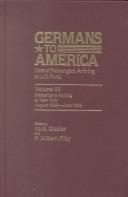 Cover of: Germans to America, Volume 65   Aug. 1, 1893- June 30,1894: Lists of Passengers Arriving at U.S. Ports (Germans to America)
