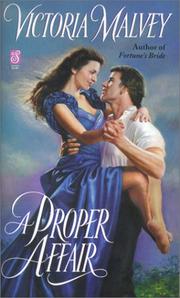 A Proper Affair (Sonnet Books) by Victoria Malvey