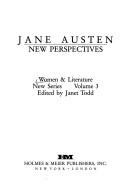 Cover of: Jane Austen: New Perspectives : Women and Literature; New Series (Women & Literature,)