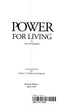 Cover of: Power for Living