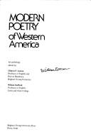 Cover of: Modern poetry of Western America by  edited by Clinton F. Larson, William Stafford.