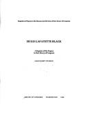 Cover of: Hugo LaFayette Black: a register of his papers in the Library of Congress.